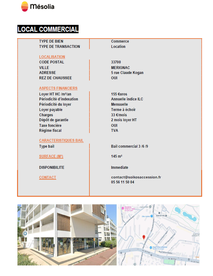FICHE COM IRISH ILLS 145 M²