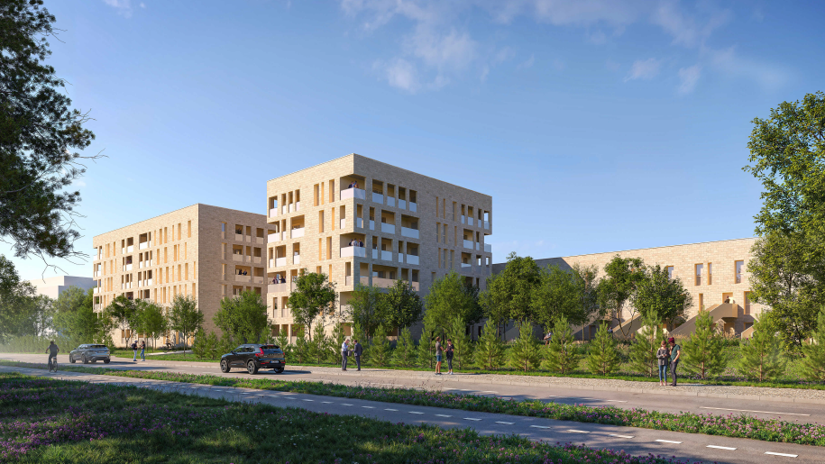 VUE DEPUIS LE BOULEVARD JACQUES CHABAN DELMAS